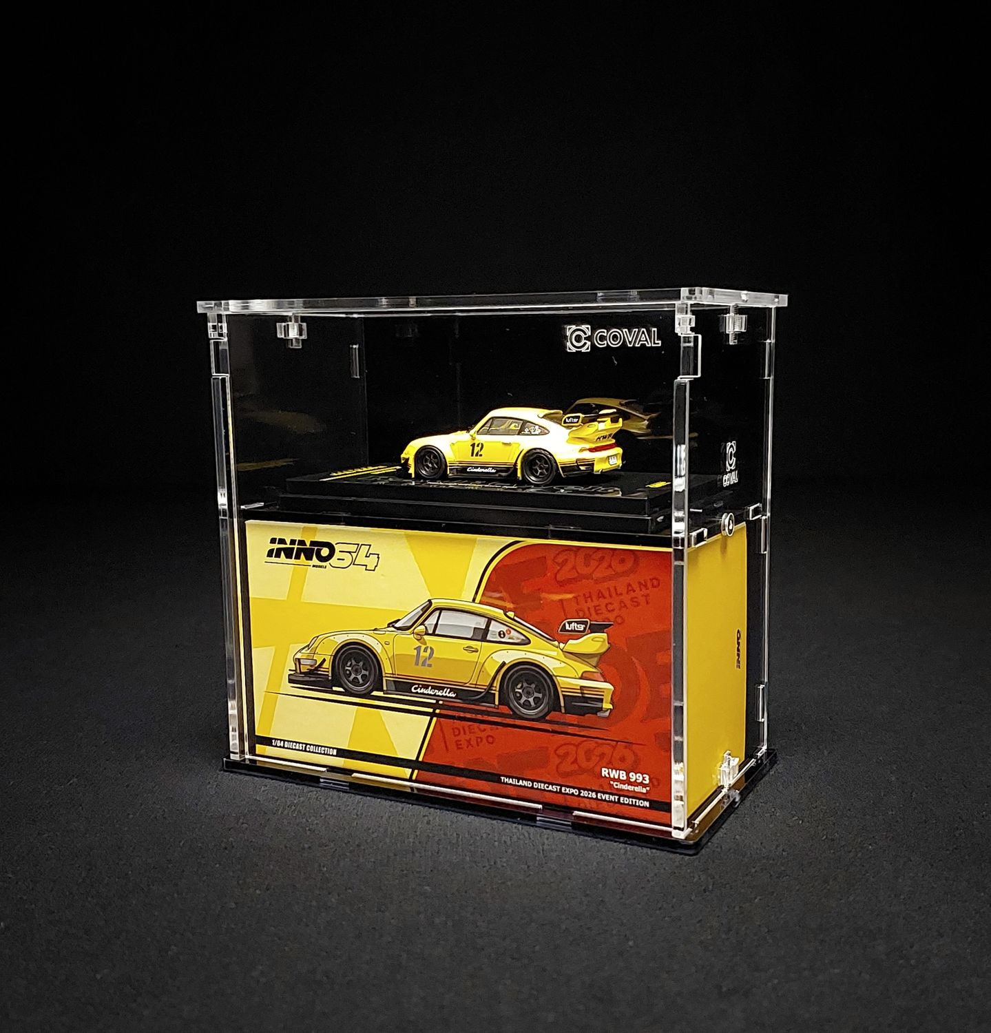 INC-102 Acrylic Case for INNO 64 -- Front-facing Outer Box Lid