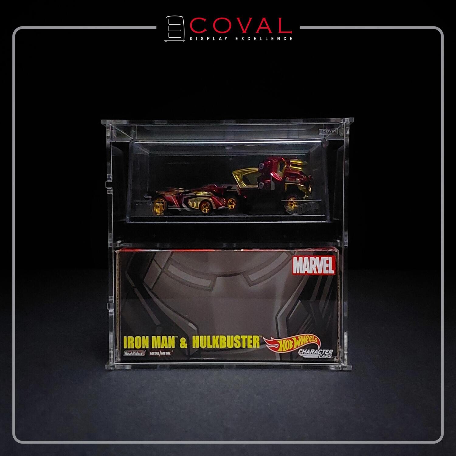 HSD-102IM Acrylic Displays for Single Hot Wheels SDCC Iron Man 2017
