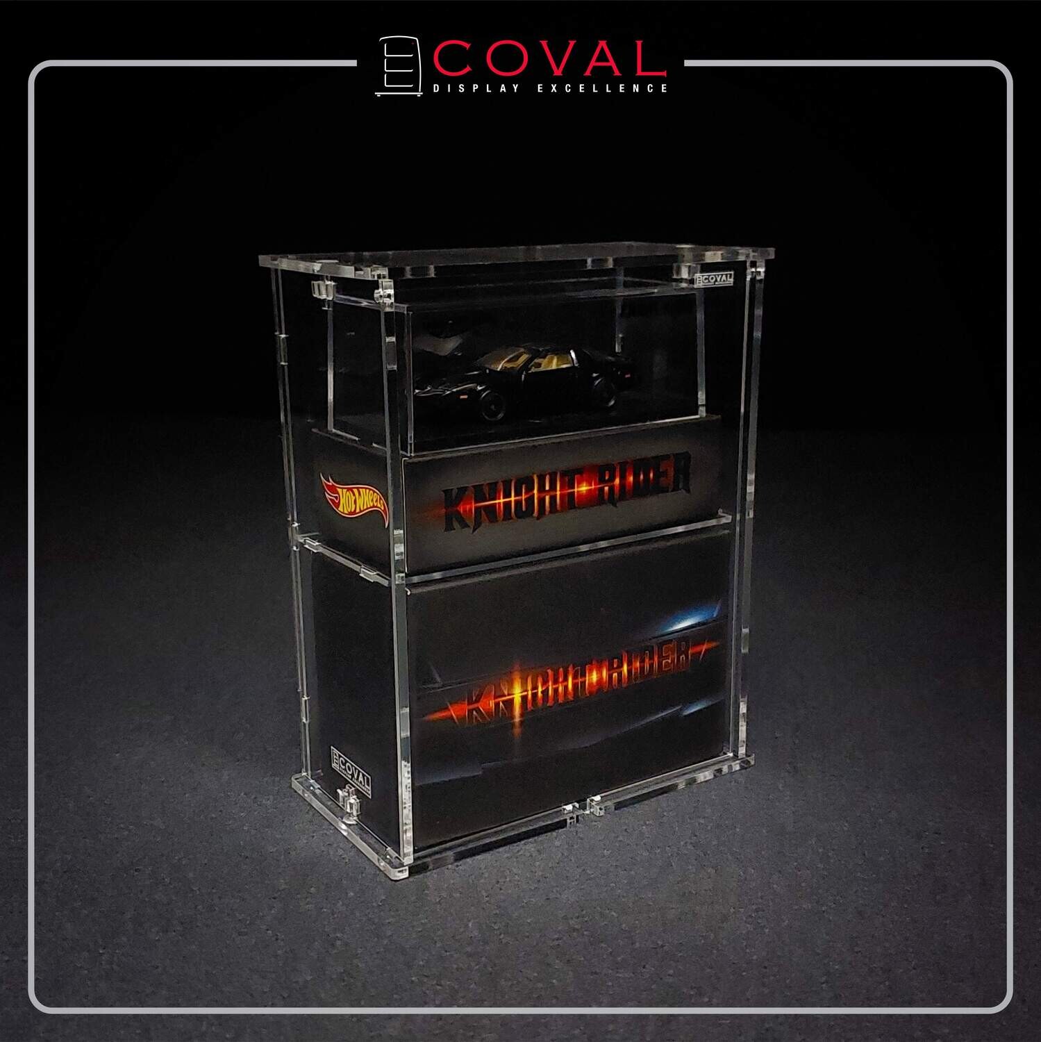 HSD-102KR Acrylic Displays for Single Hot Wheels SDCC Knight Rider 2022