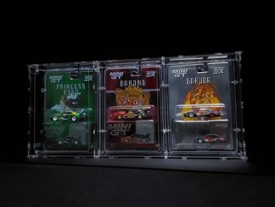 SGT-301 Acrylic Display Case for 3 x 1 Mini GT Blister Packed Car *Stackable