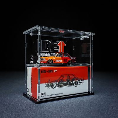 IDE-102KD Acrylic Display Cabinet for Mini GT x Kaido House Car and Box Indonesia Diecast Expo 2024