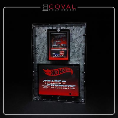 HOP-101W Acrylic Display Case for 2023 Carded Hot Wheels Transformers Optimus Prime and Packaging Box