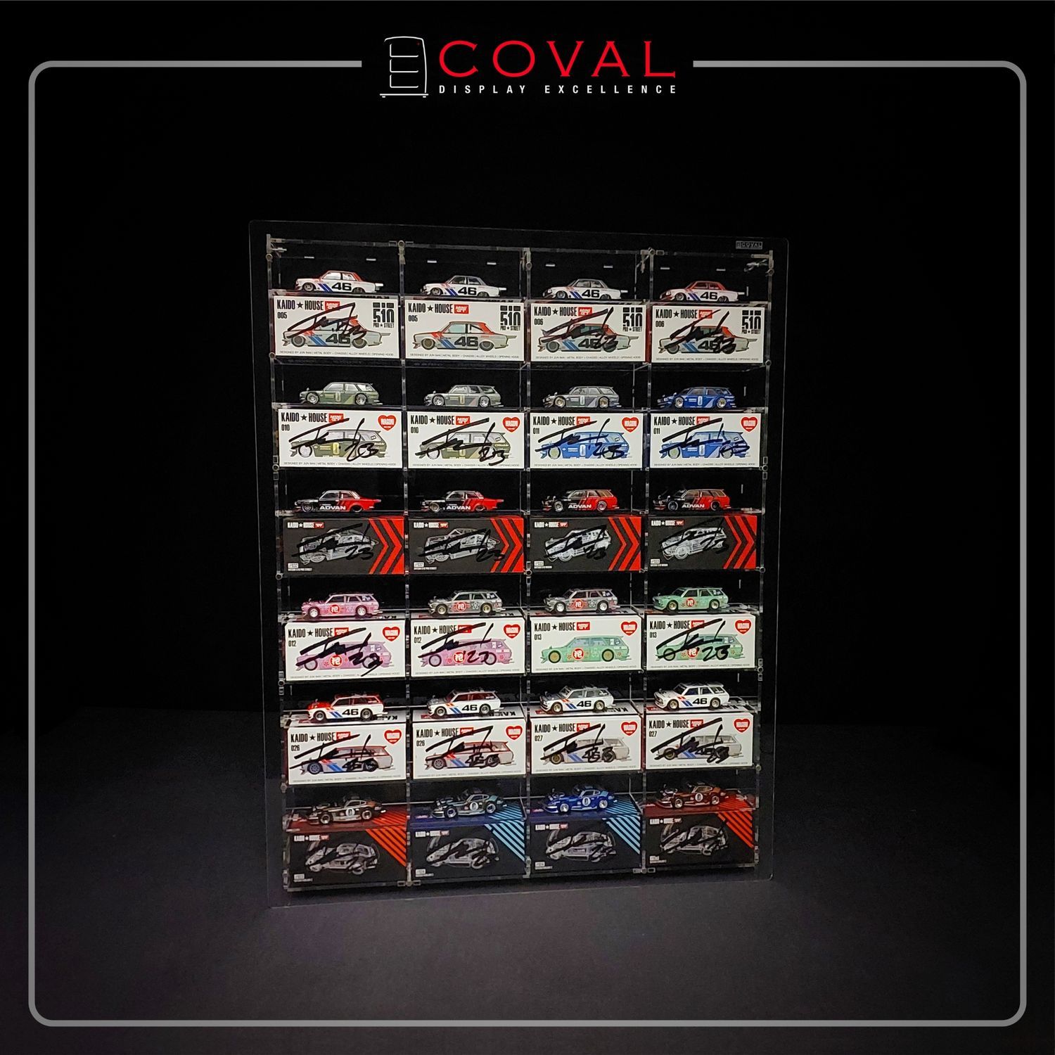 KWD-406 Acrylic Display Cabinet for Mini GT x Kaido House 24 Car and Box