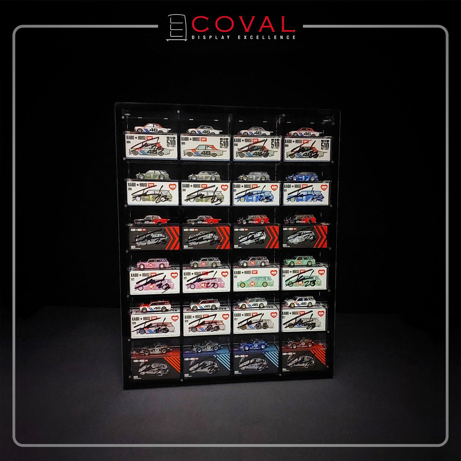 KWD-406 Acrylic Display Cabinet for Mini GT x Kaido House 24 Car and Box