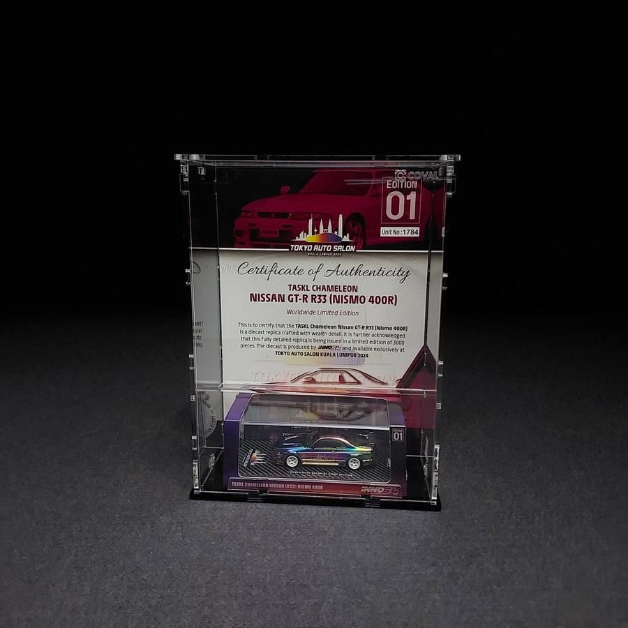 TAS-101 Acrylic Display Case for Single Inno 64 x Tokyo Auto Salon Kuala Lumpur 1st Edition With Certificate