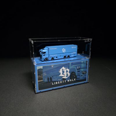 GCD-102LT Acrylic Display Case for GCD Models Long Truck and Packaging Box 1/64