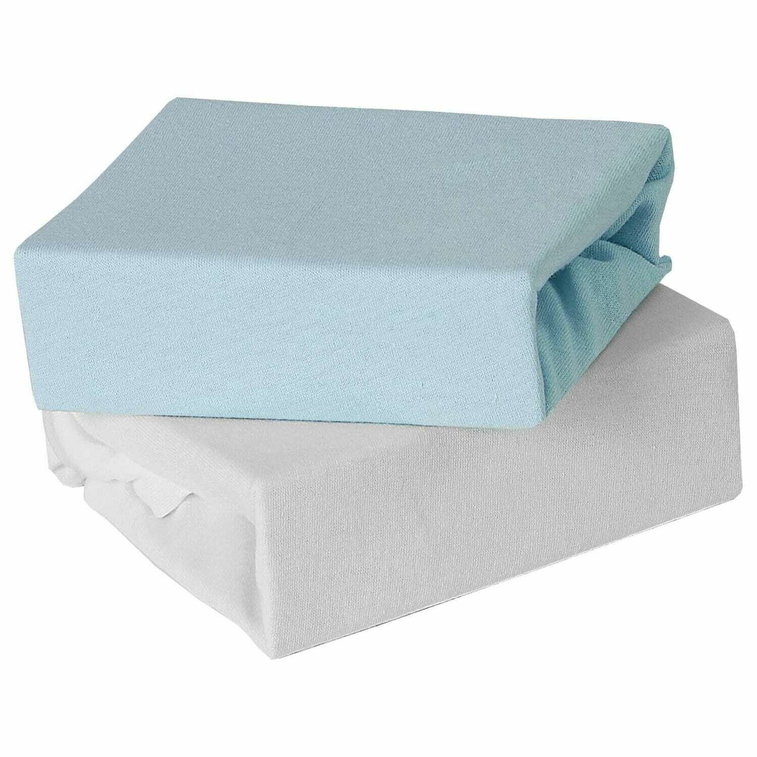 2 pack fitted cot sheets
