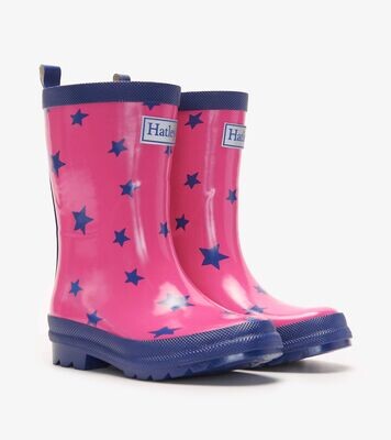 Hatley glitter stars shiny rain boots