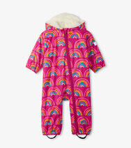 Hatley Rainy Rainbows Sherpa Lined Baby Rain Suit Hatley Rainy Rainbows Sherpa Lined Baby Rain Suit