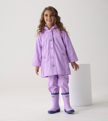 Hatley Lilac Splash Raincoat