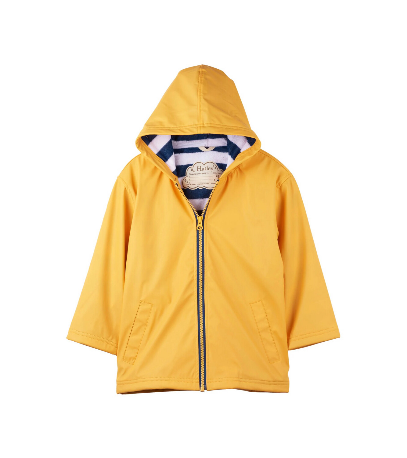 Hatley Yellow And Navy Splash Raincoat Hatley Yellow And Navy Splash Raincoat