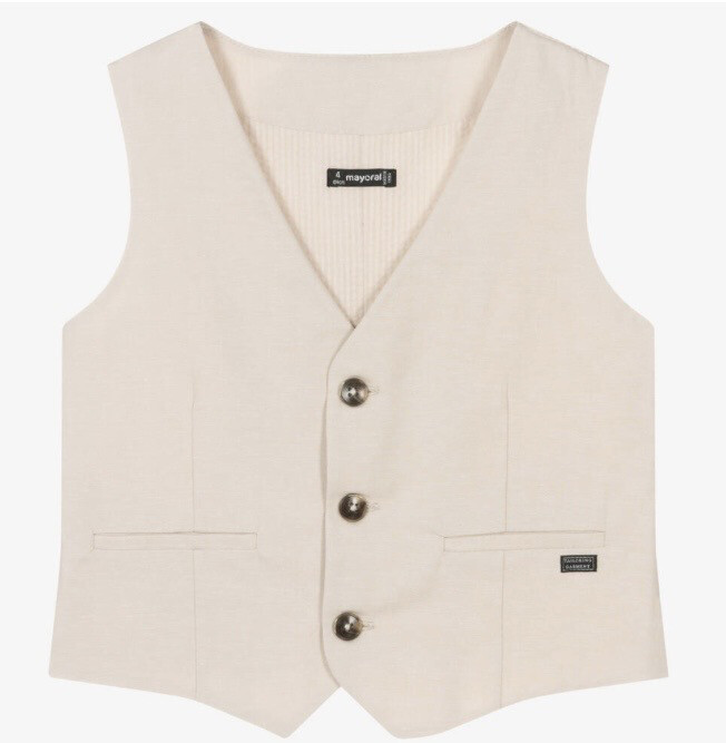 Linen waistcoat boy