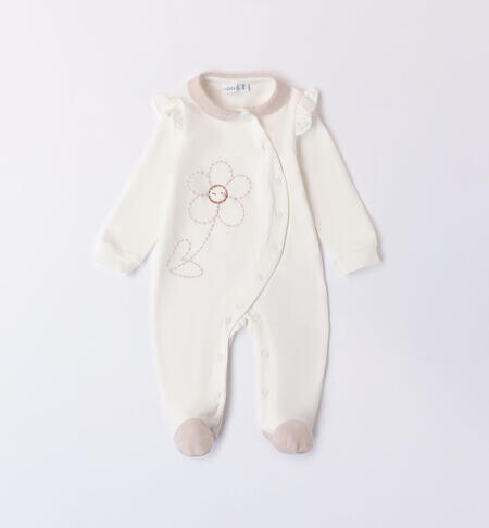 IDO Girls' babygrow with feet IDO Girls' babygrow with feet