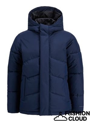 JJWORLD PUFFER JACKET JNR NAVY