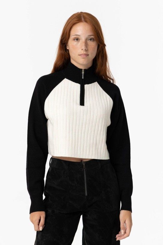 Tiffosi  cropped zip sweater