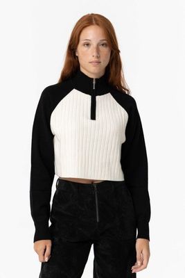Tiffosi  cropped zip sweater