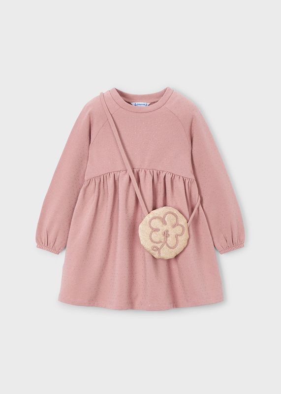 Mayoral Girls fleece dress with bag Mayoral Girls fleece dress with bag