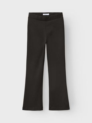 NAMEIT  VISCOSE BOOTCUT TROUSERS BLACK