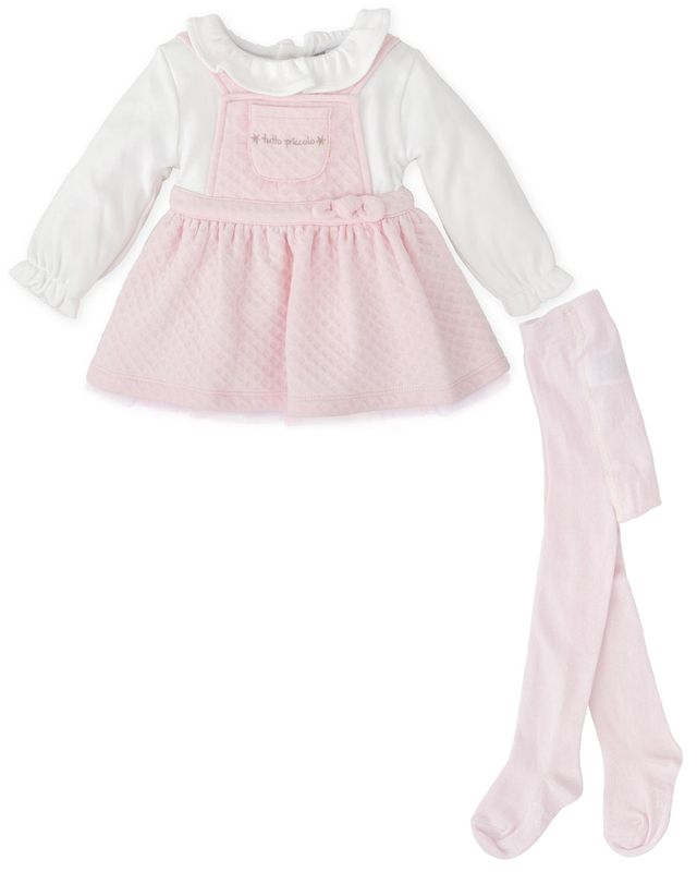 TUTTO PICCOLO COMBINED PINK DRESS WITH TIGHTS