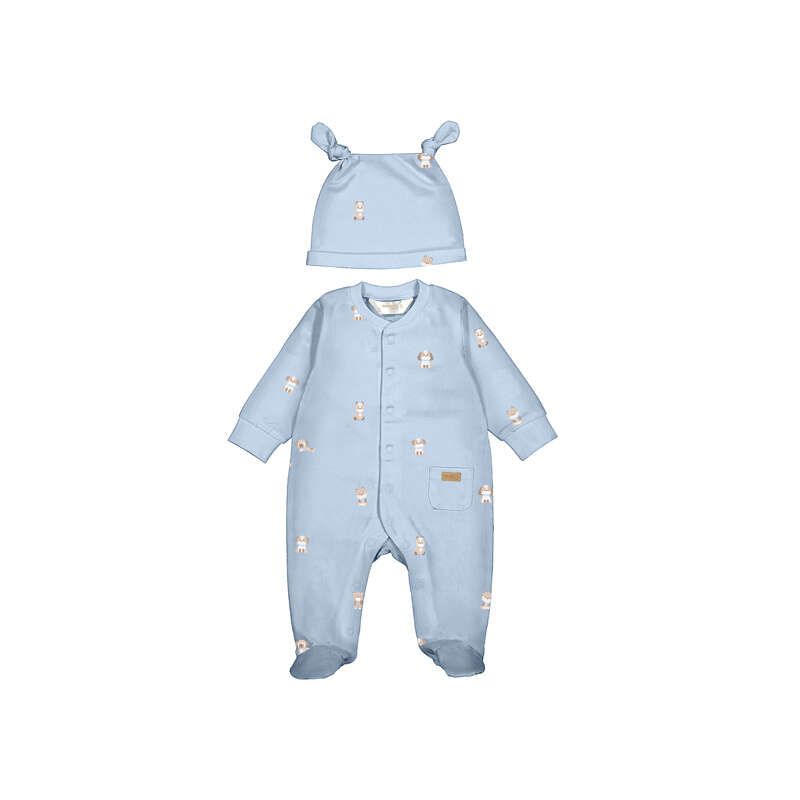 MAYORAL NEWBORN ROMPER & HAT
