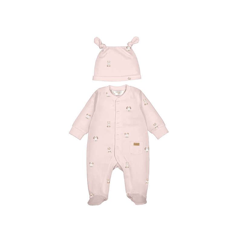 MAYORAL NEWBORN ROMPER & HAT