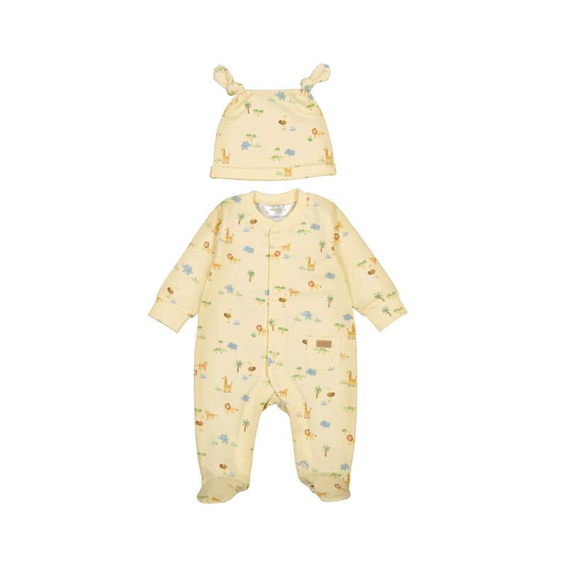 MAYORAL NEWBORN ROMPER & HAT MAYORAL NEWBORN ROMPER & HAT