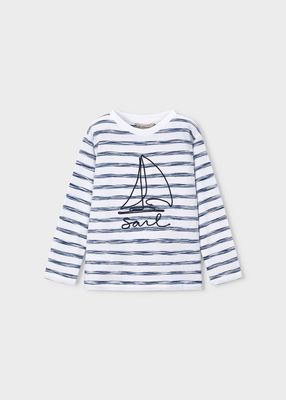 Mayoral Long-sleeved striped boat T-shirt for boys
