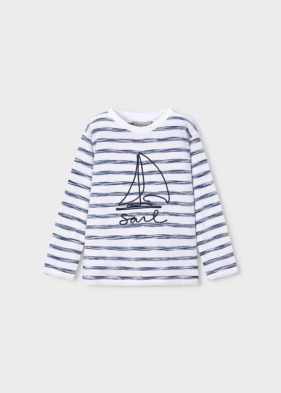 Mayoral Long-sleeved striped boat T-shirt for boys