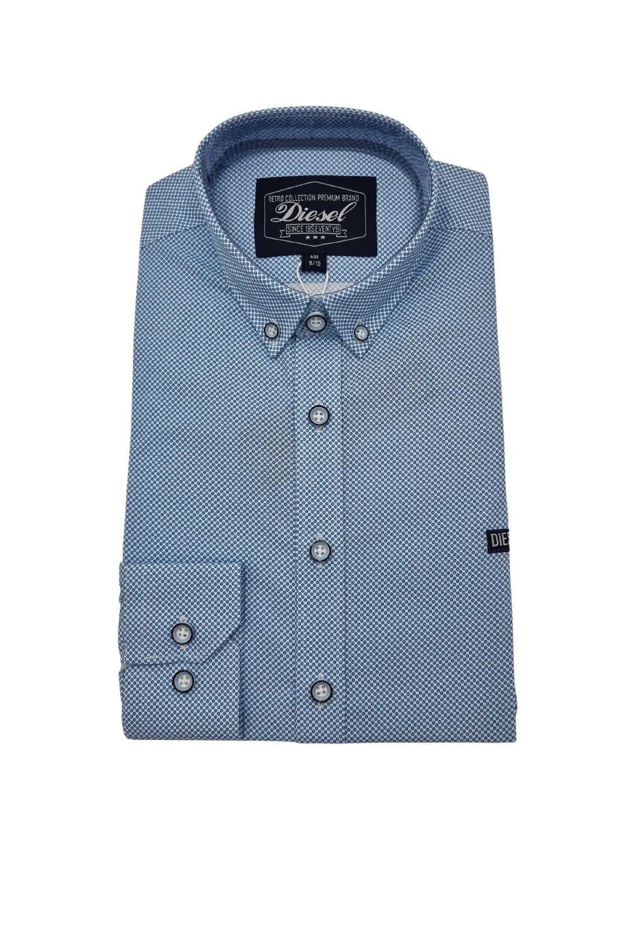 Diesel Boy Casen blue dot shirt
