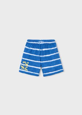 Mayoral Bermuda print shorts boy with stripes