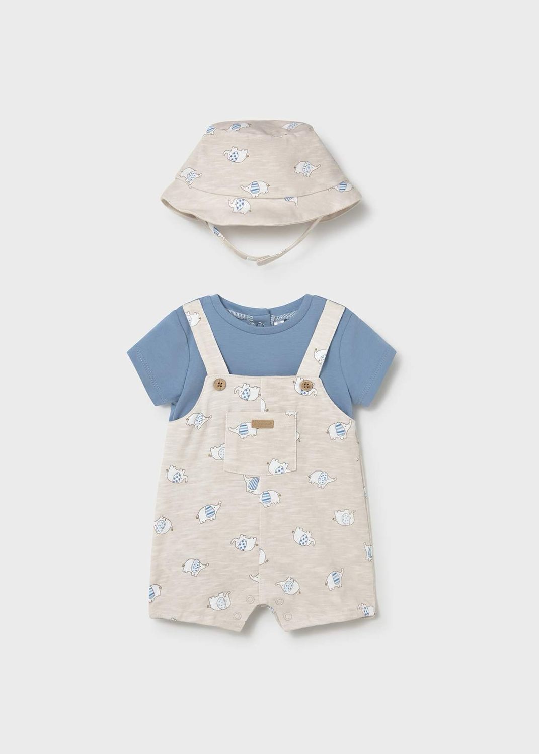 MAYORAL Mock dungarees with newborn hat MAYORAL Mock dungarees with newborn hat
