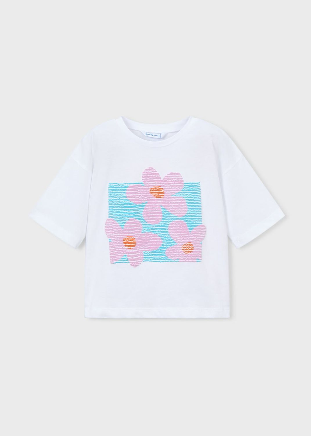 MAYORAL Girl's drop shoulder T-shirt