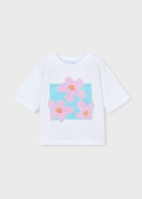 MAYORAL Girl's drop shoulder T-shirt