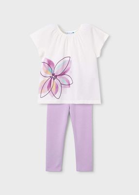 MAYORAL  Flower leggings set girl