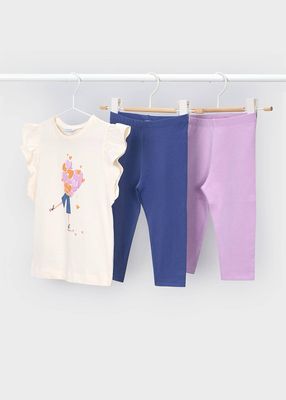 MAYORAL  3-piece heart leggings set girl