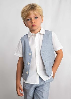 Linen waistcoat boy