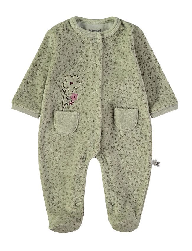 BABYBOL  VELOUR SLEEPSUIT