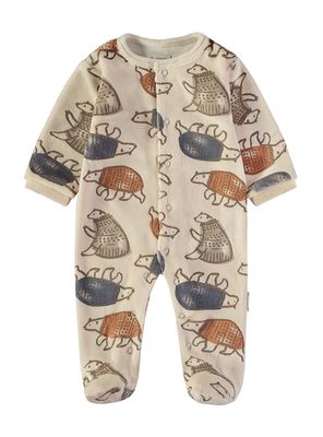 BABYBOL  VELOUR SLEEPSUIT