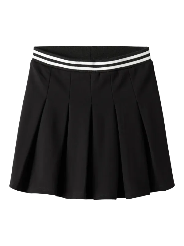 NAMEIT  BLACK PLEATED SKIRT