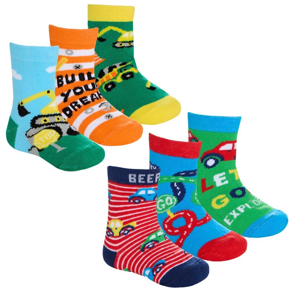 Baby 3 Pack  Socks  Cars