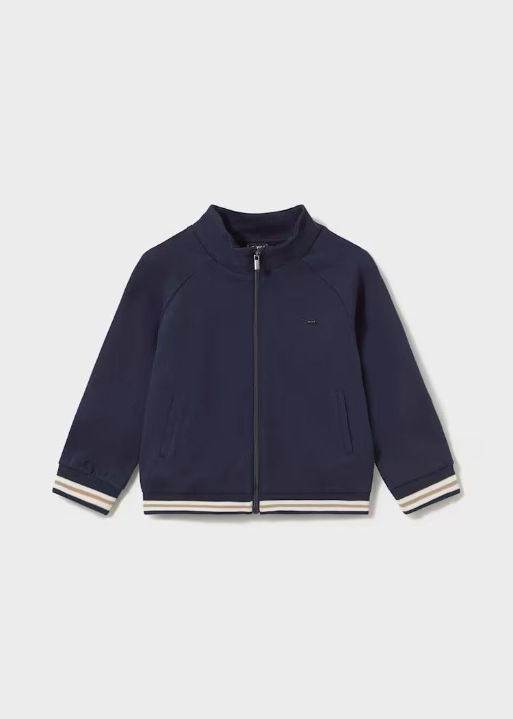 Mayoral Baby contrasting zip-up jacket Mayoral Baby contrasting zip-up jacket