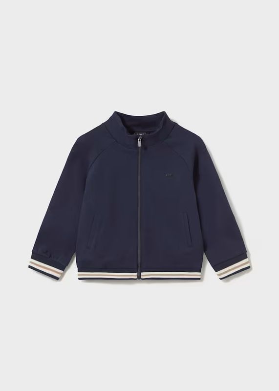Mayoral Baby contrasting zip-up jacket