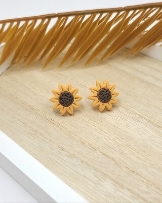 Sunflower Stud Earring