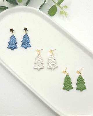 Christmas Tree Dangle Earrings
