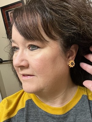 Sunflower Stud Earring