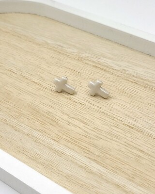 Mini Cross Stud Earrings