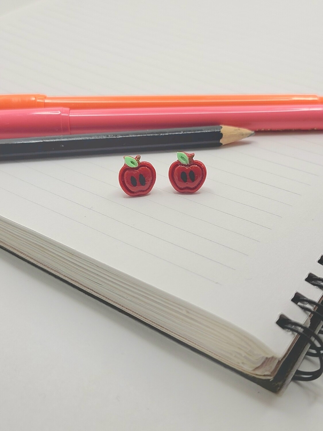 Mini Apple Stud Earrings