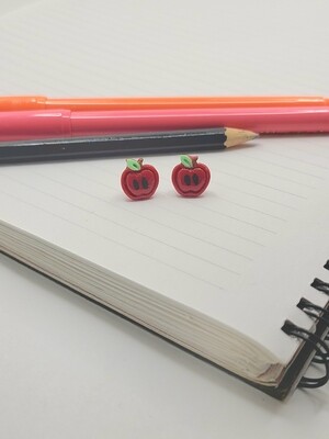 Mini Apple Stud Earrings