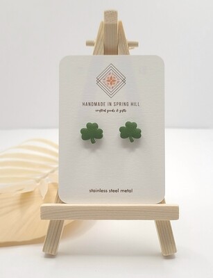 Shamrock Stud Earring