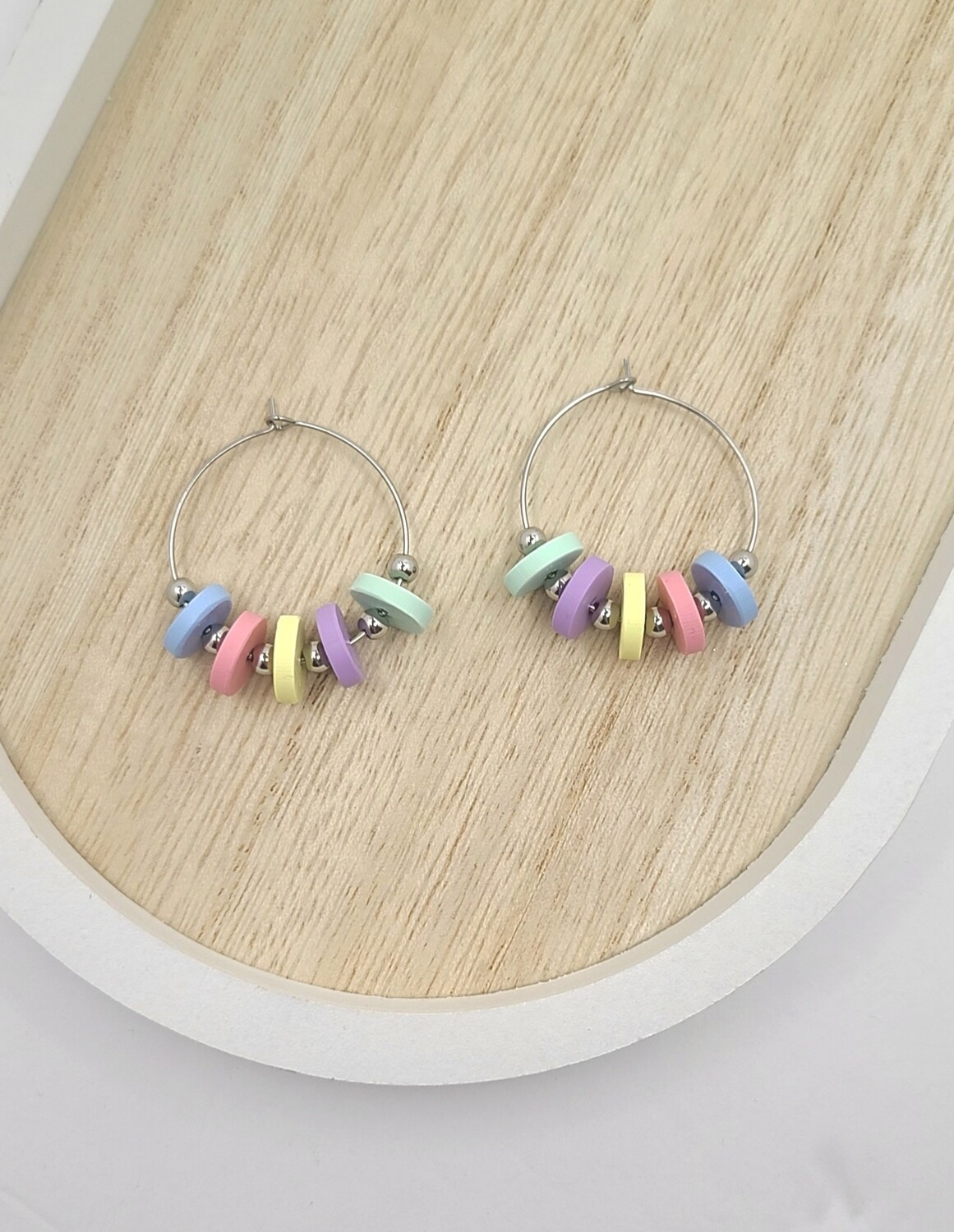 Beaded Hoops